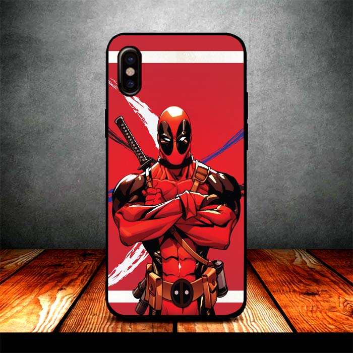 deadpool staring iPhone X Case