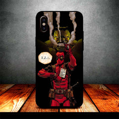 deadpool staring iPhone X Case