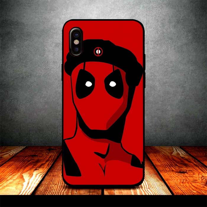 deadpool wears cap iPhone X Case deadpool wears cap iPhone X Case
