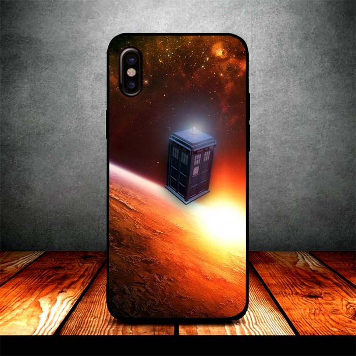 dr who phone booth space iPhone X Case