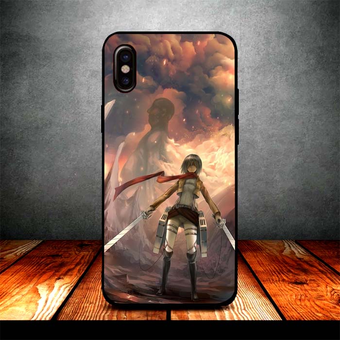 mikasa and titan iPhone X Case