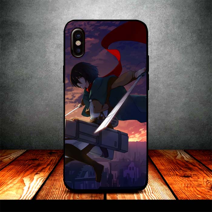 mikasa and titan iPhone X Case