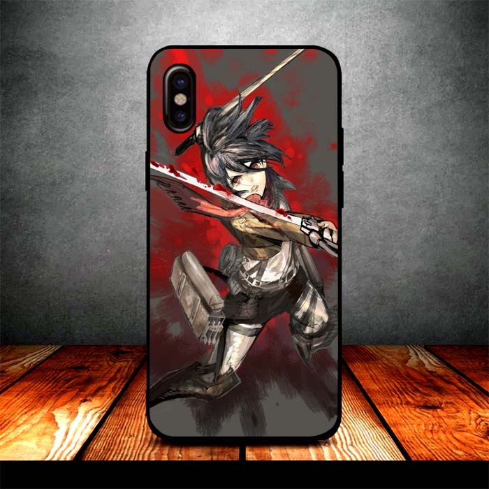 mikasa and titan iPhone X Case