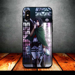 mikasa and titan iPhone X Case