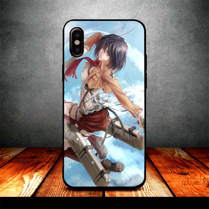 mikasa and titan iPhone X Case