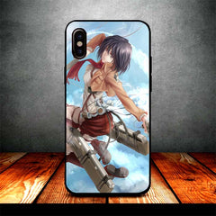 mikasa and titan iPhone X Case