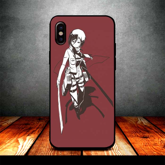 mikasa and titan iPhone X Case