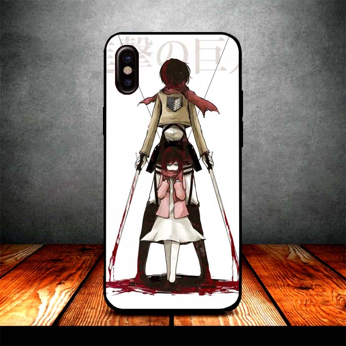 mikasa and titan iPhone X Case