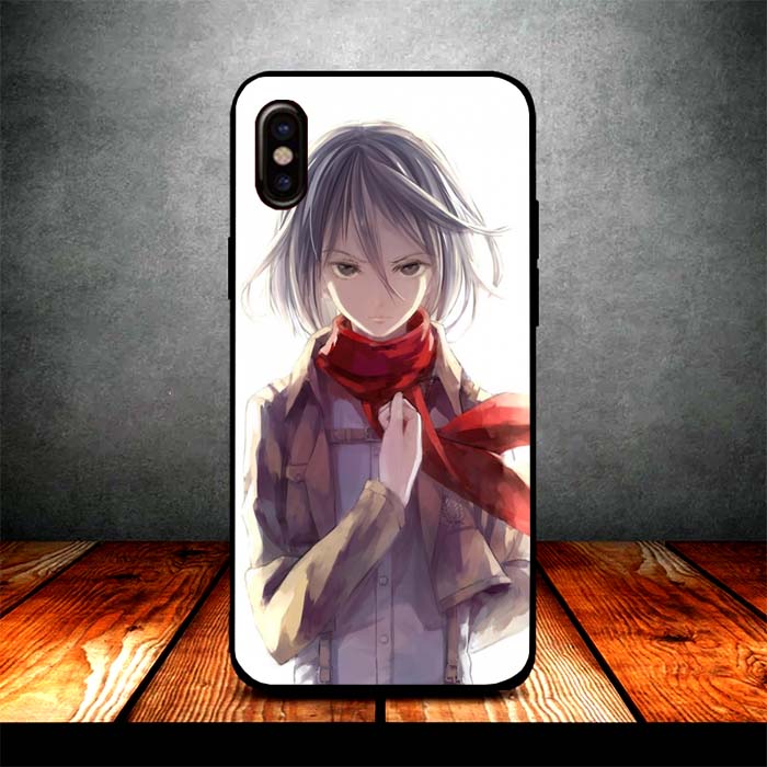 mikasa and titan iPhone X Case