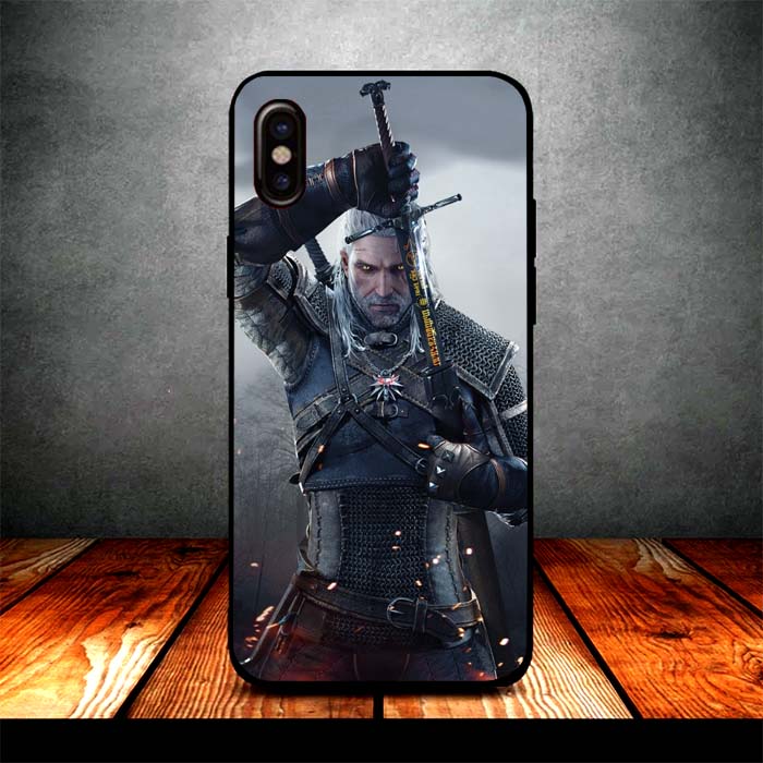 the witcher geralt draw sword iPhone X Case