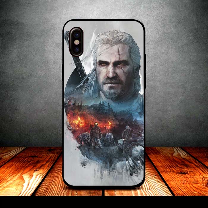 the witcher geralt draw sword iPhone X Case