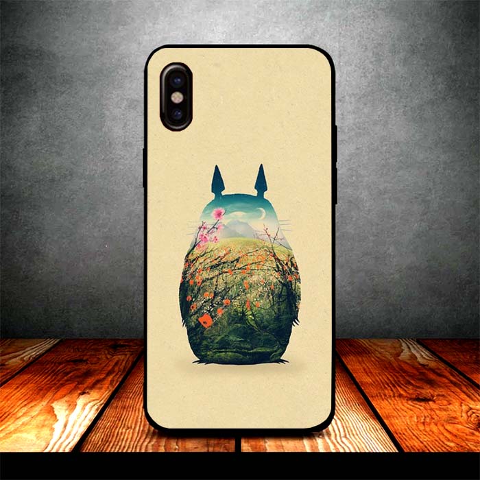 totoro garden silhouette iPhone X Case