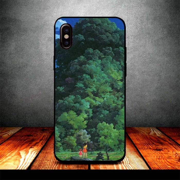 totoro garden silhouette iPhone X Case