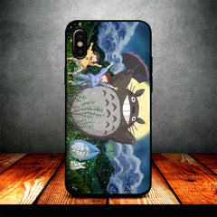 totoro garden silhouette iPhone X Case