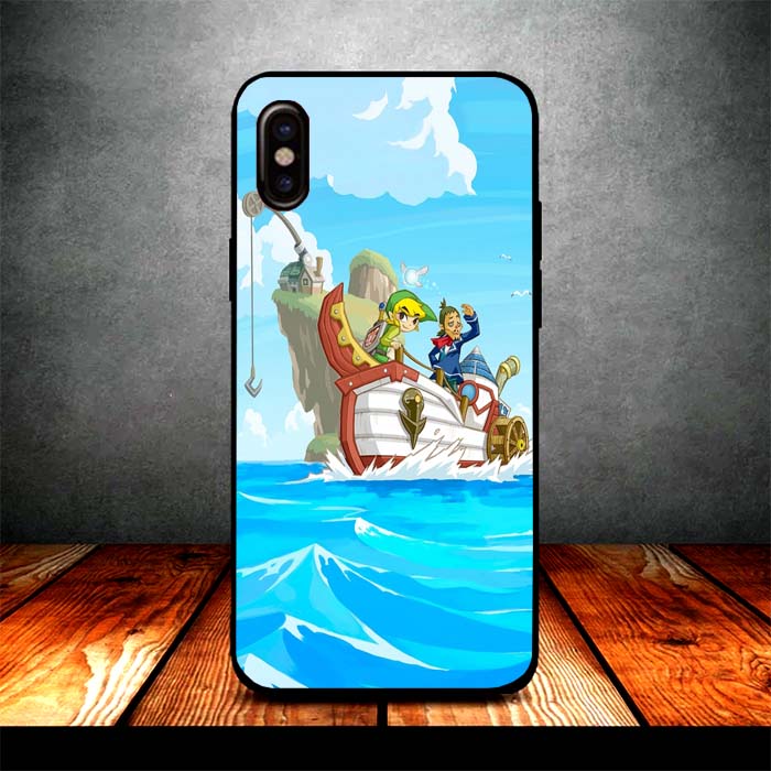 zelda travel on boat iPhone X Case